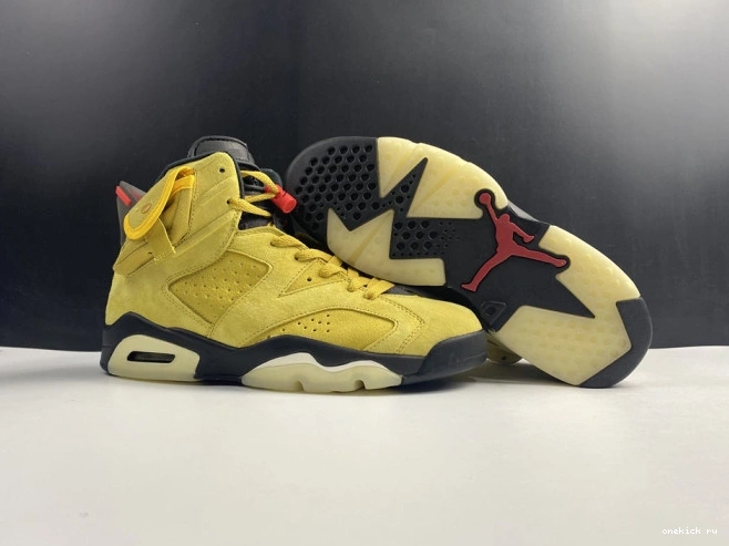 Rep Onekick X TRAVIS YELLOW 6 JORDAN CN1084-300 SCOTT AIR 0817